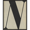 Vintage-Inspired Letter Print - Black on White (A-Z)