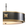 Remington Black Semi-Flush Mount