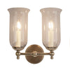 Suzanna Storm Glass Twin Wall Sconce