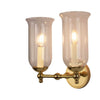 Suzanna Storm Glass Twin Wall Sconce