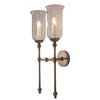 Suzanna Tall Storm Glass Wall Sconce