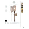 Suzanna Tall Storm Glass Wall Sconce