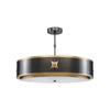 Remington Black Semi-Flush Mount
