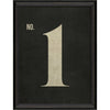 Vintage Inspired Number Print - White on Black (0-9)