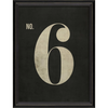 Vintage Inspired Number Print - White on Black (0-9)