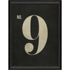Vintage Inspired Number Print - White on Black (0-9)