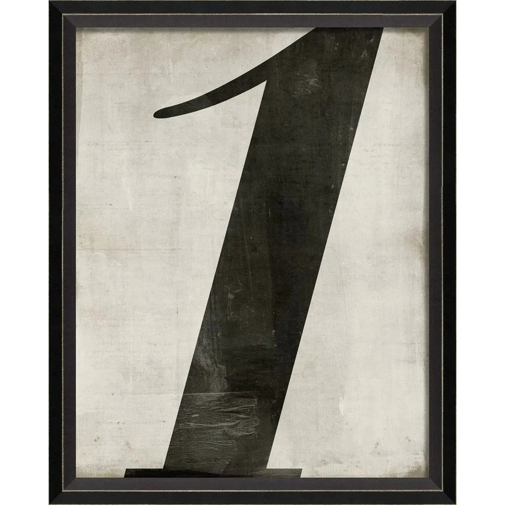 Vintage-Inspired Number Prints - Black on White (0-9)