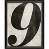 Vintage-Inspired Number Prints - Black on White (0-9)