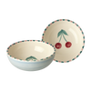 Ceramic Bowl with Hand Painted Cherry - 11.8 oz