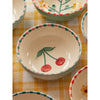 Ceramic Bowl with Hand Painted Cherry - 11.8 oz
