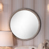 Ashwell Beaded Round Mirror