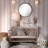 Ashwell Beaded Round Mirror