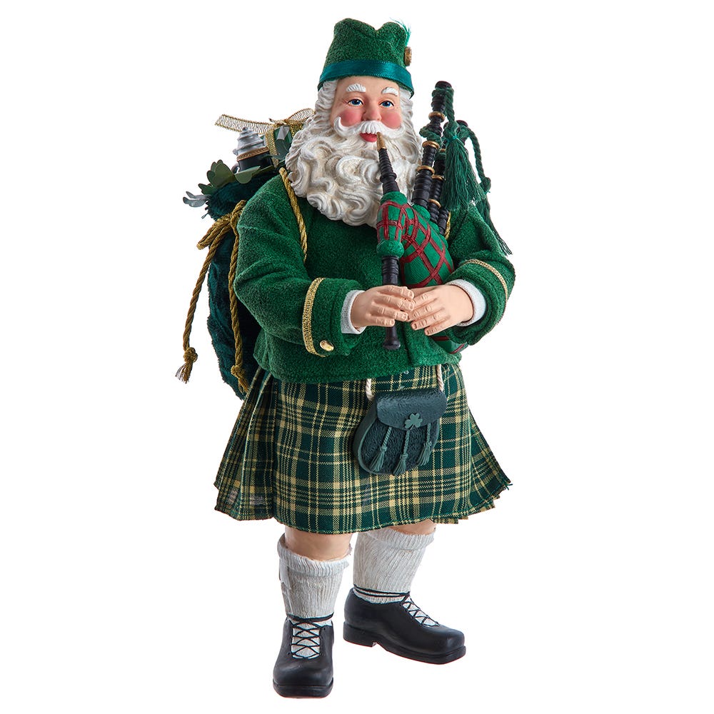 Irish Bagpiper Santa – Musical