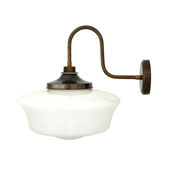Ana Schoolhouse Swan Neck Wall Light - hadleyjameslighting