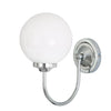 Hendrix Opal Glass Globe Wall Sconce