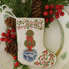 The Holiday Topiary  Needlepoint Stocking (2 Sizes)