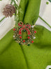 Red Bow Wreath Set of 4 Napkin Rings