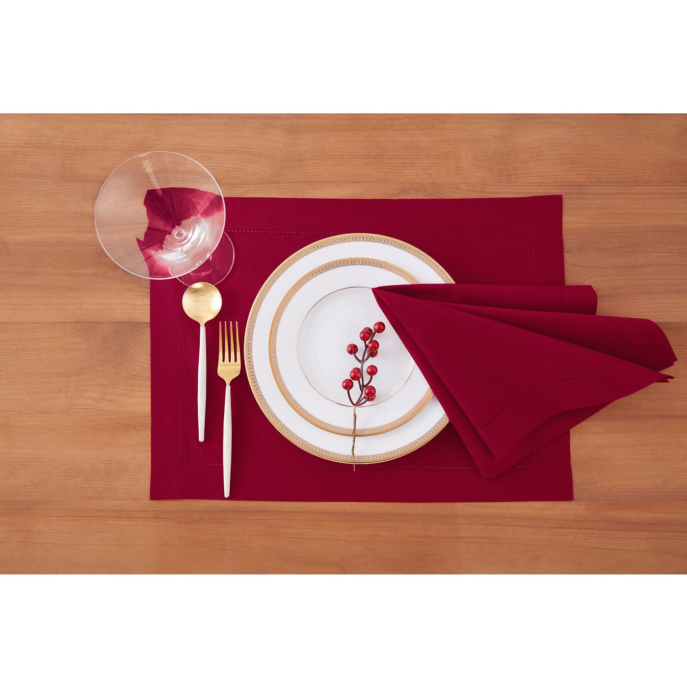 Cotton Linen Hemstitch Napkins