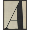 Vintage-Inspired Letter Print - Black on White (A-Z)