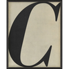 Vintage-Inspired Letter Print - Black on White (A-Z)