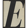 Vintage-Inspired Letter Print - Black on White (A-Z)