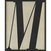 Vintage-Inspired Letter Print - Black on White (A-Z)
