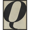 Vintage-Inspired Letter Print - Black on White (A-Z)