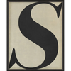 Vintage-Inspired Letter Print - Black on White (A-Z)