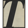 Vintage-Inspired Letter Print - Black on White (A-Z)
