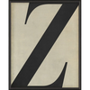 Vintage-Inspired Letter Print - Black on White (A-Z)
