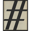 Vintage-Inspired Letter Print - Black on White (A-Z)