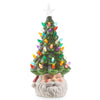 Vintage Santa Lighted Ceramic Tree