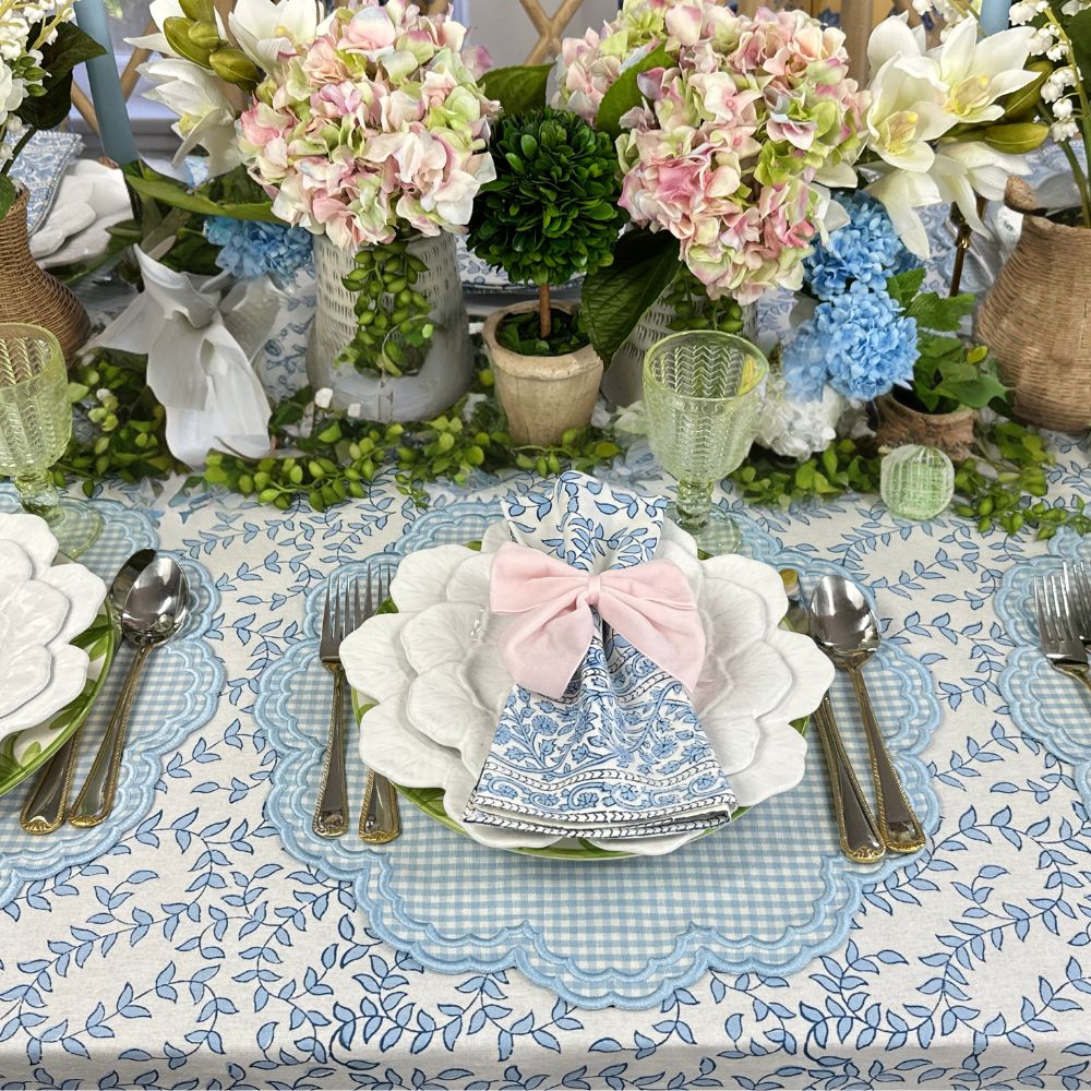 Blue Leaves - Tablecloth