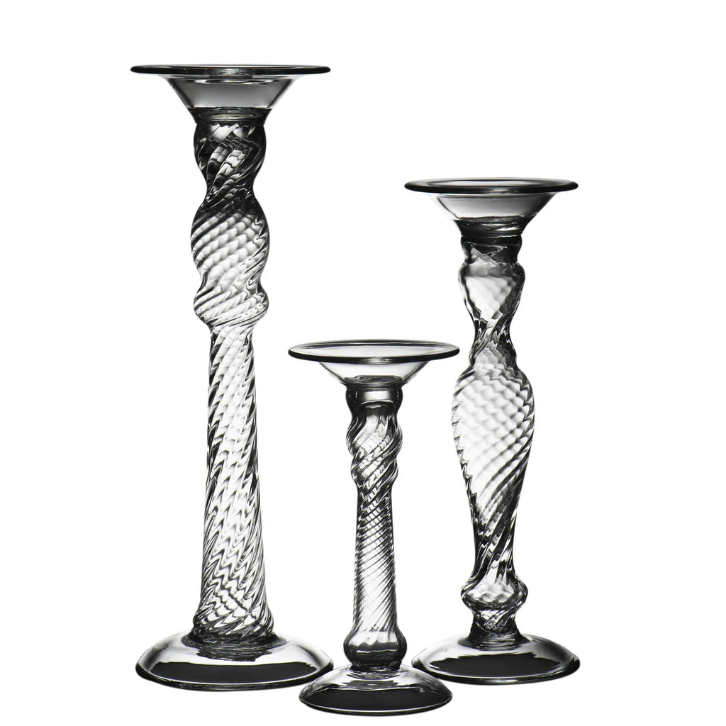 Stella Handblown Glass Candlestick