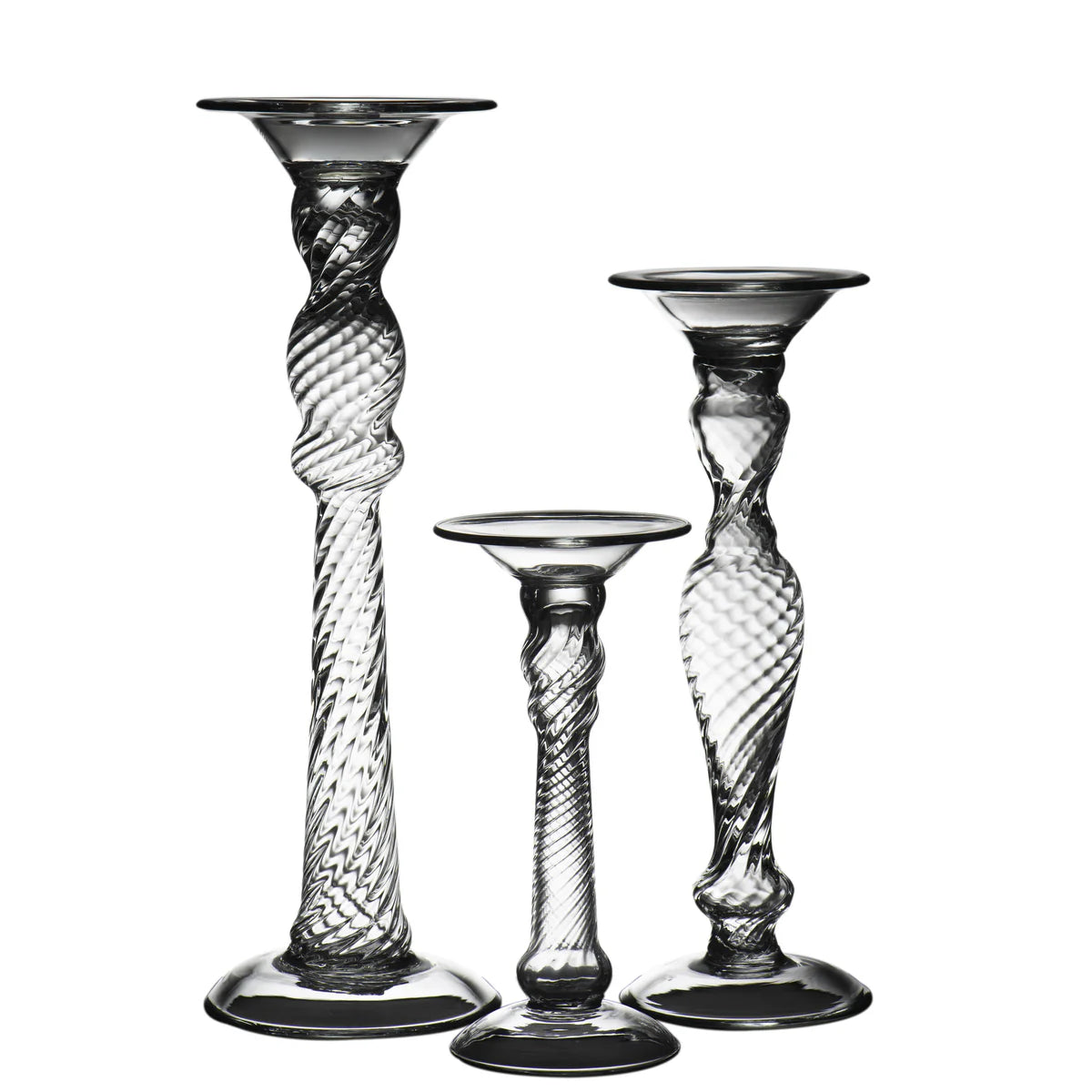 Stella Handblown Glass Candlestick