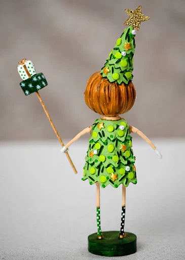 Eloise Evergreen Christmas Figurine by Lori Mitchell