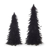 Black Feather Trees Set of 2