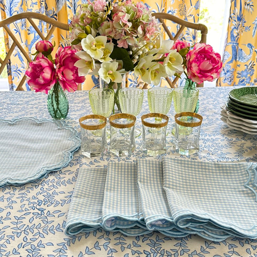 Bettina Napkin - Blue Gingham (Set of 4)