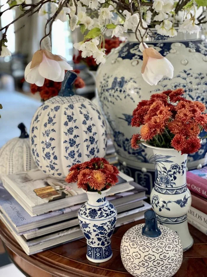 Porcelain Pumpkin Trio