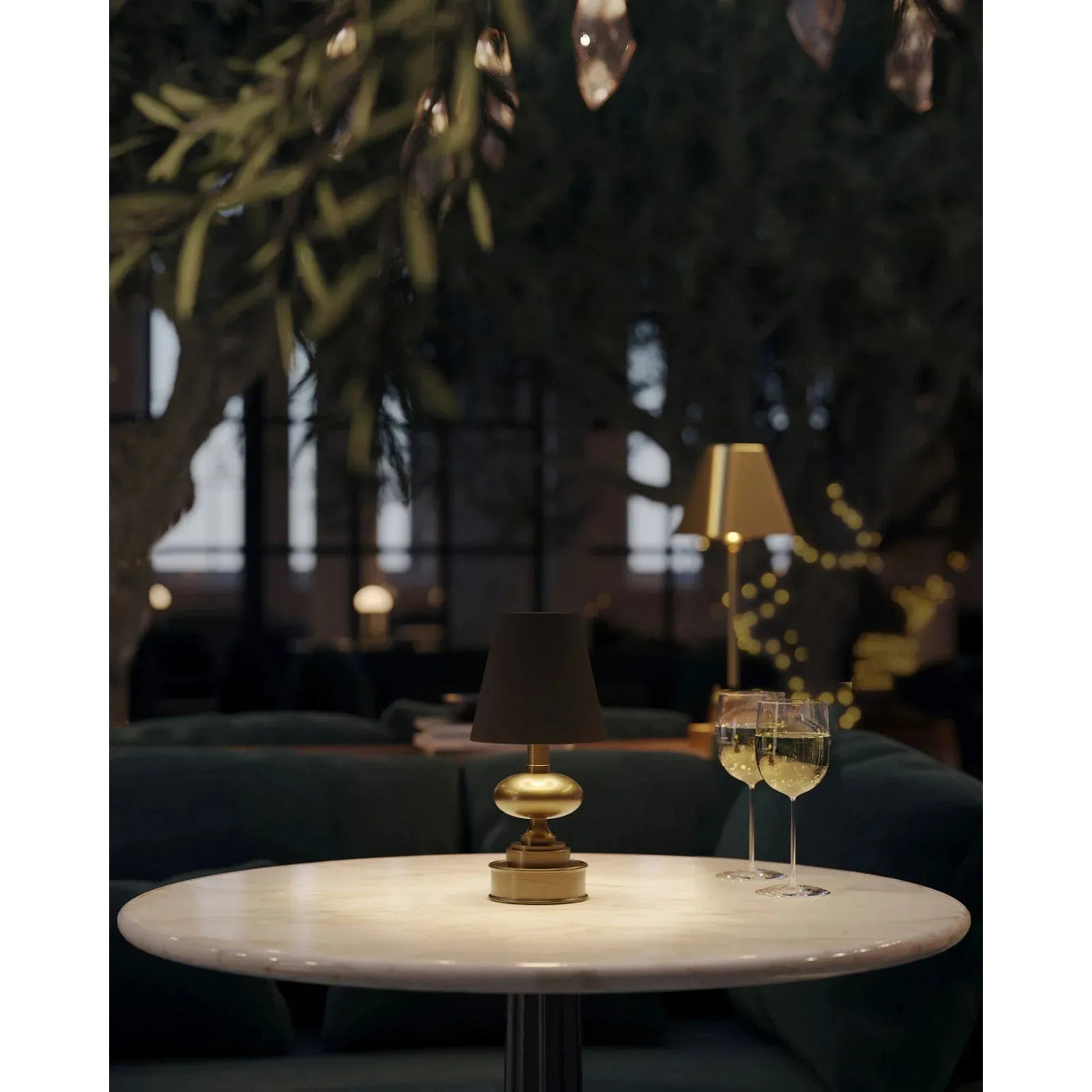 Everton Brass Cordless Table Lamp