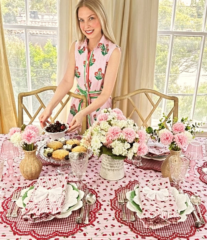 Bettina Placemat – Red Gingham (Set of 4)