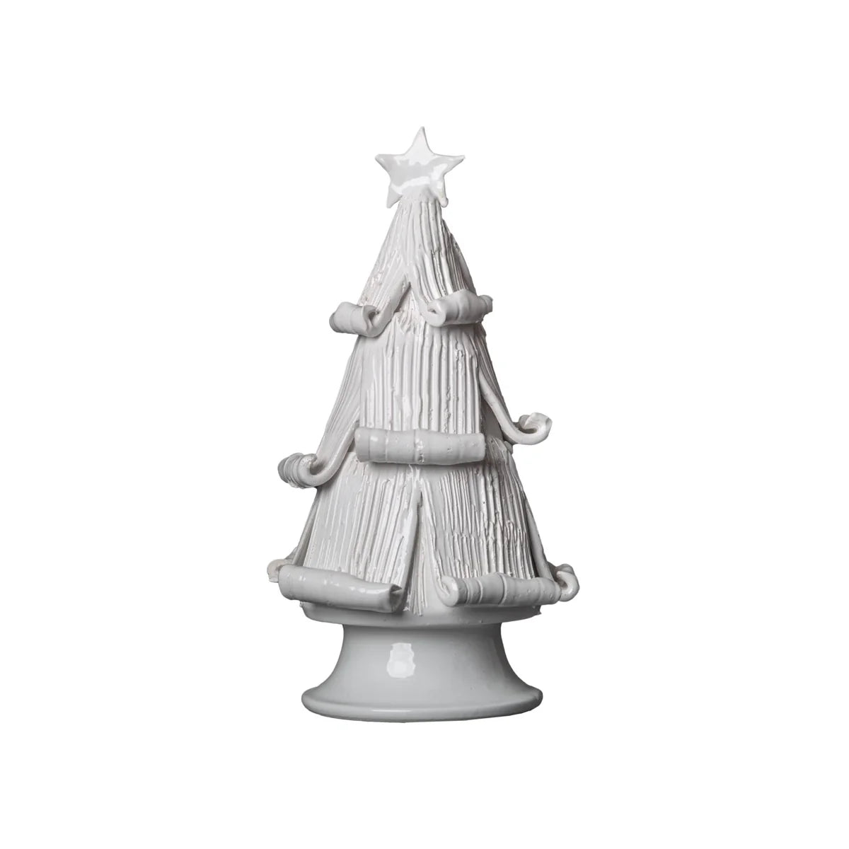 White Christmas Tree with Curled Branches