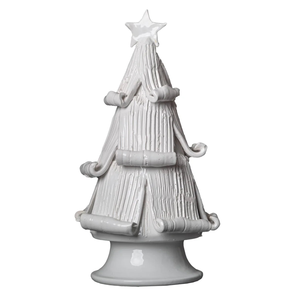 White Christmas Tree with Curled Branches