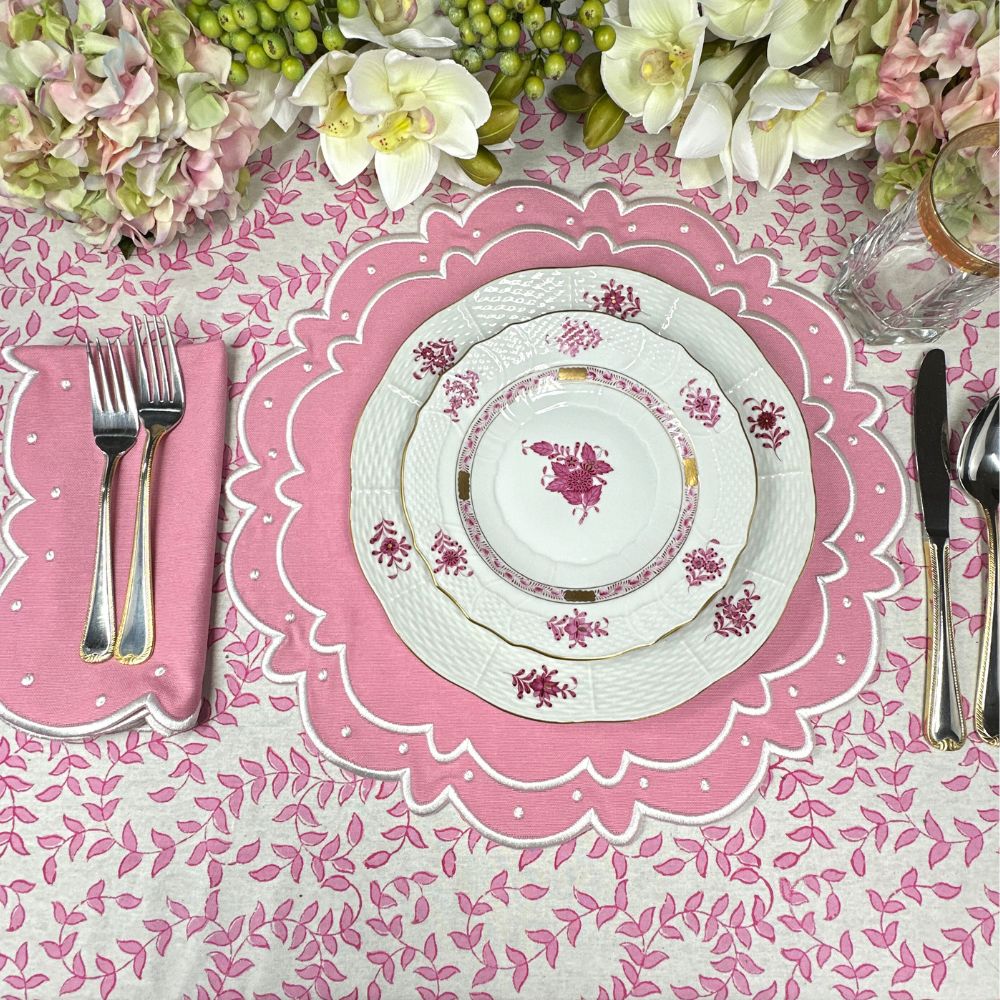 Ava Napkin - Pink (Set of 4)