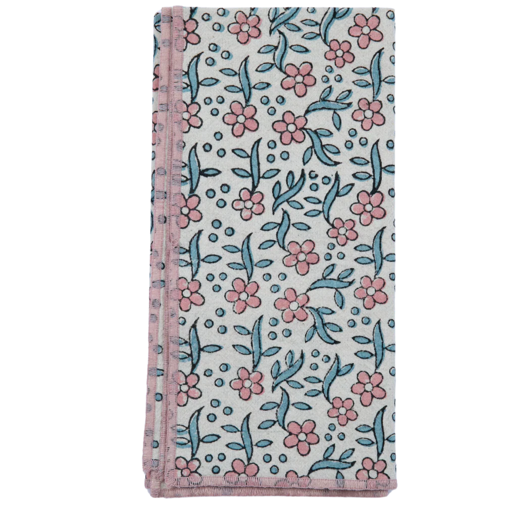 Garden Orchid Block Print Table Linens