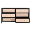 Holland Double Dresser - Brushed Black Acacia