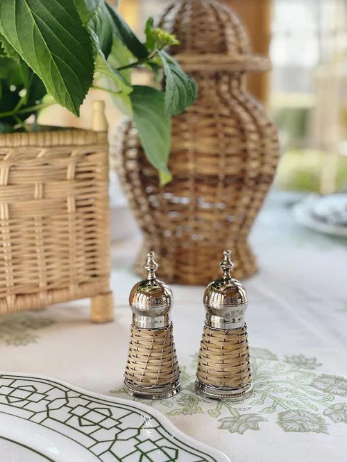 Wicker Salt and Pepper Shakers