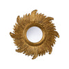 The Solene Mirror – Hand-Carved Round in Antique Gold