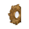 The Solene Mirror – Hand-Carved Round in Antique Gold