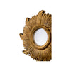 The Solene Mirror – Hand-Carved Round in Antique Gold